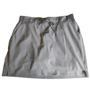 RBX Medium Live Life Active Skort Grey/Periwinkle Stretch Wicking Pockets Lined